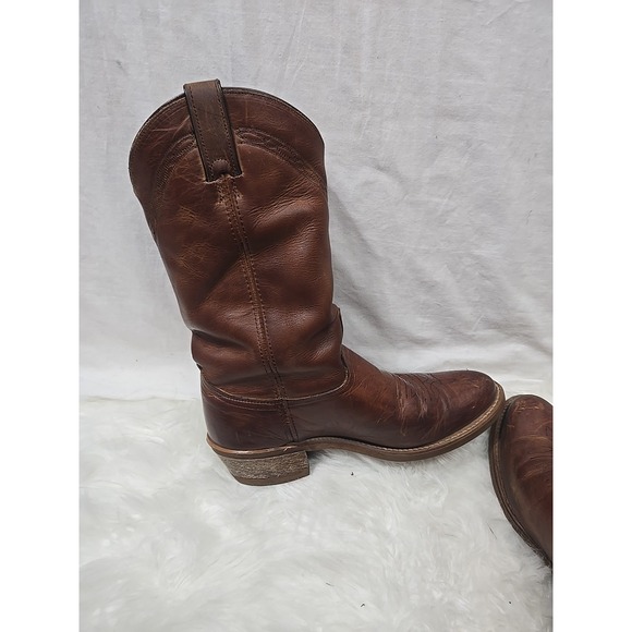 ABILENE BOOTS Brown Leather Boots Men\'s Size 8 D Vibram Resist Oil No Mark Soles main image 6